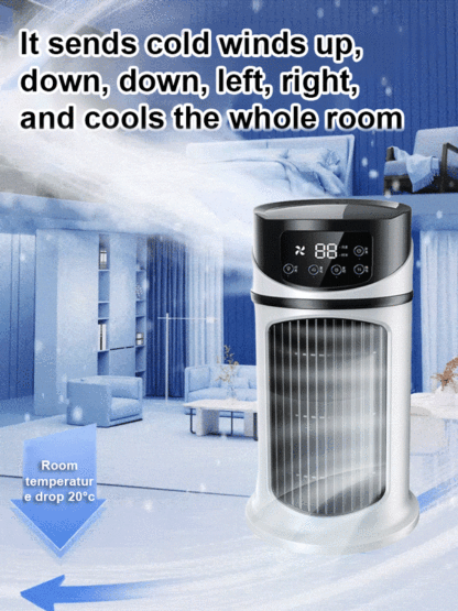 【Cools the entire room in 90 seconds】❄️ Portable air cooler—ready to use anywhere