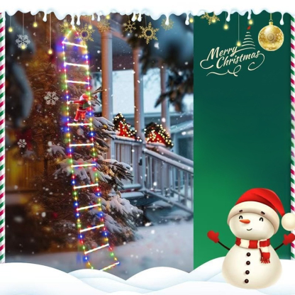 Weihnachtsmann-Kletterkette mit Lichtern