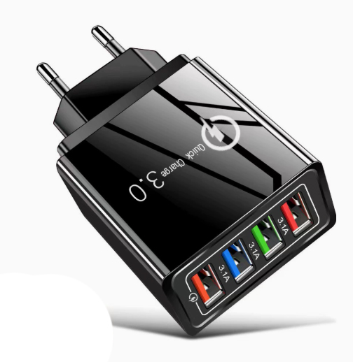 【Verbessern Sie die Akkulaufzeit Ihres Handys】Vierfacher Reise-Ladegerät