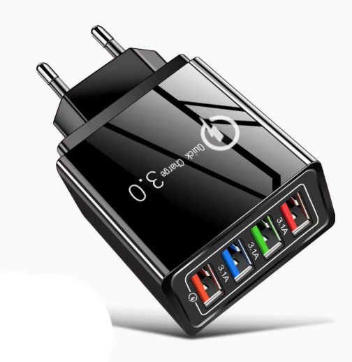 【Verbessern Sie die Akkulaufzeit Ihres Handys】Vierfacher Reise-Ladegerät