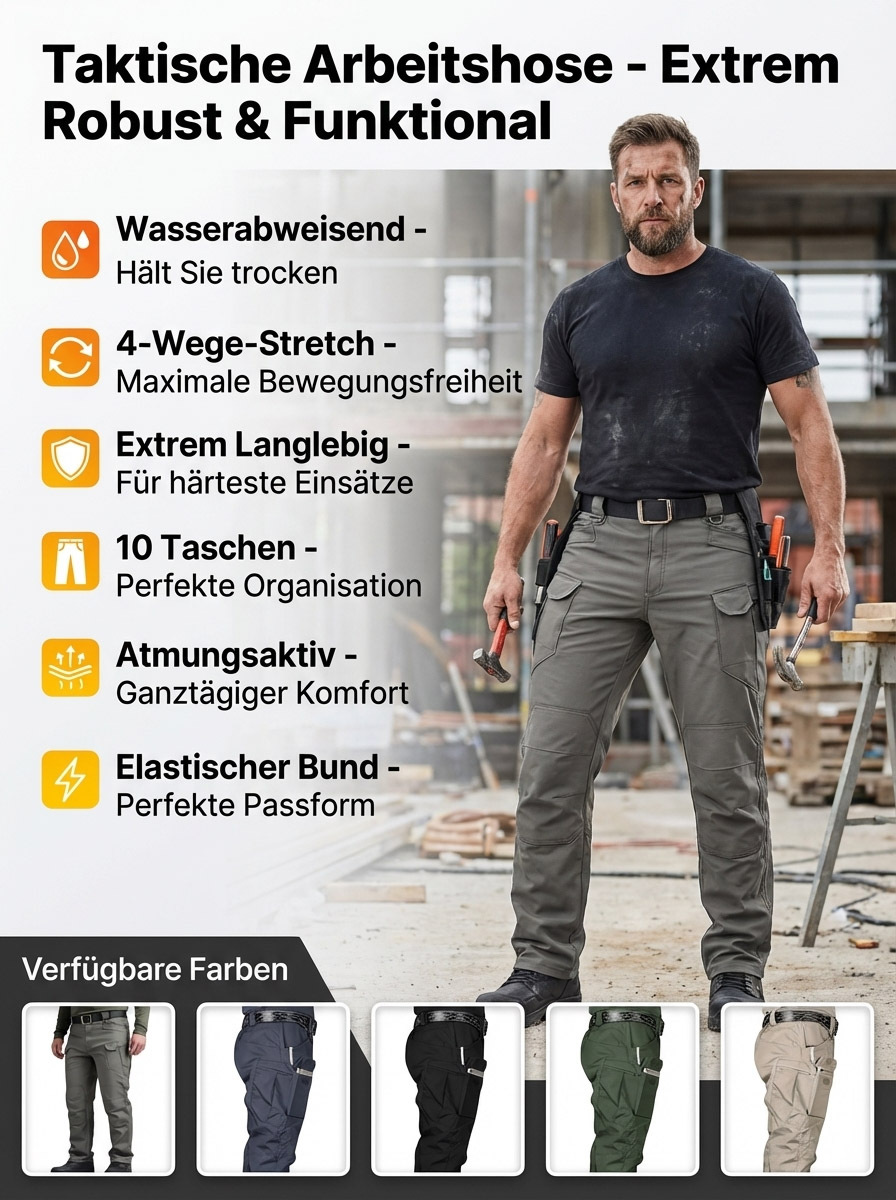 2026 neue taktische Funktionshose – 4-Wege-Stretch & wasserdicht