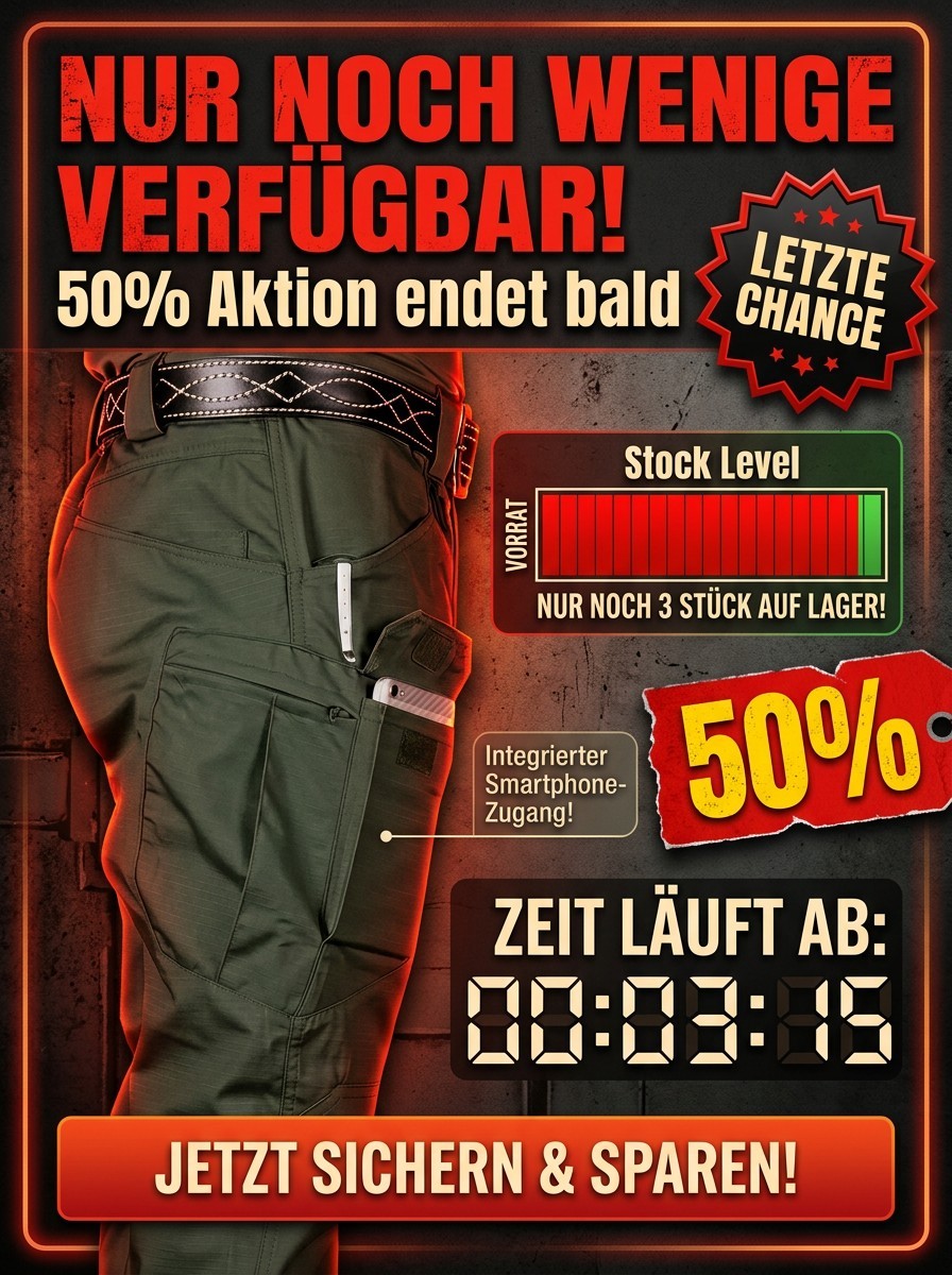 2026 neue taktische Funktionshose – 4-Wege-Stretch & wasserdicht