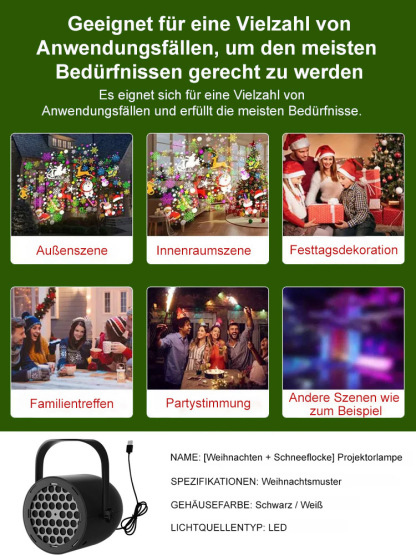 Alle Weihnachtsmotivs freischalten – Märchennacht im Projektor