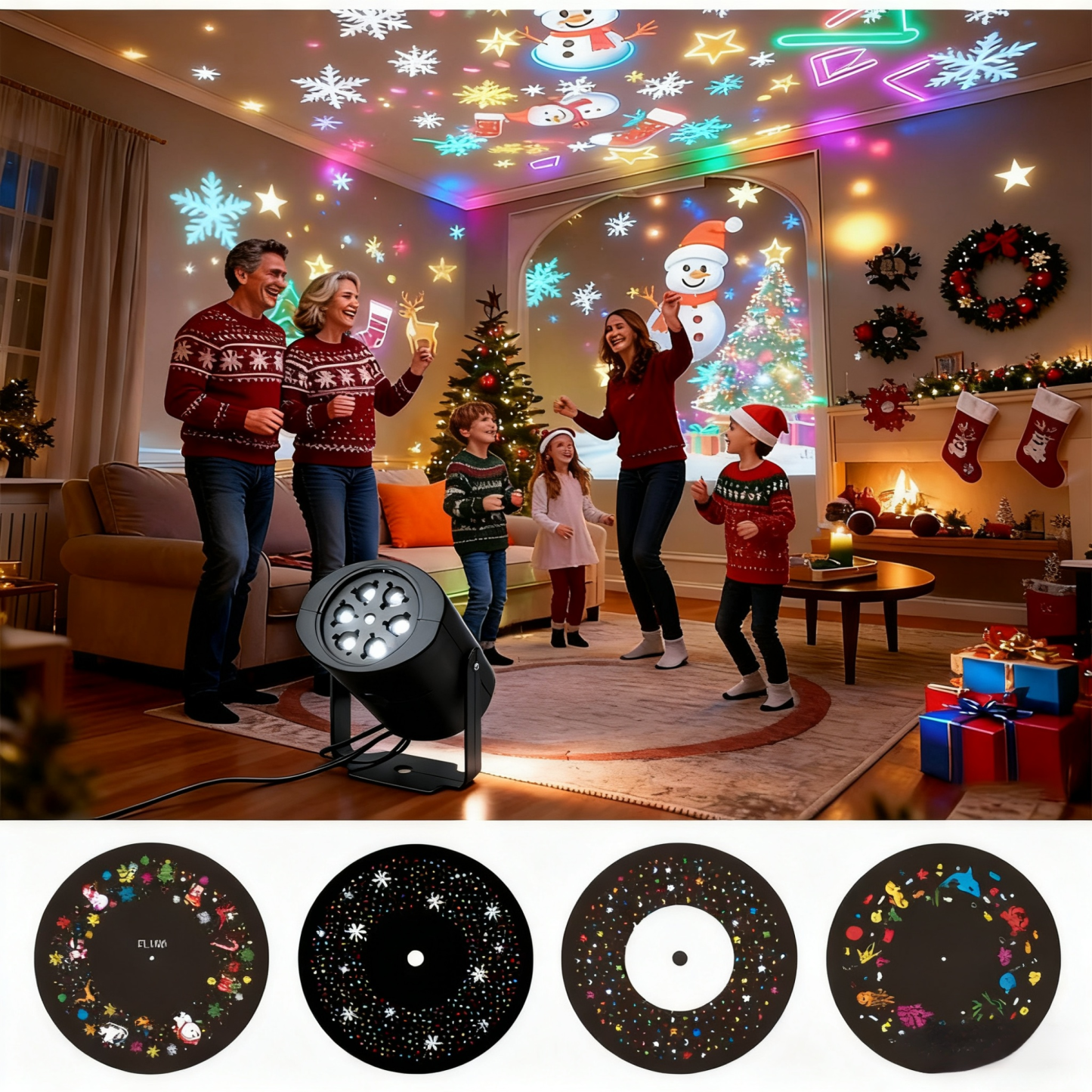 Alle Weihnachtsmotivs freischalten – Märchennacht im Projektor