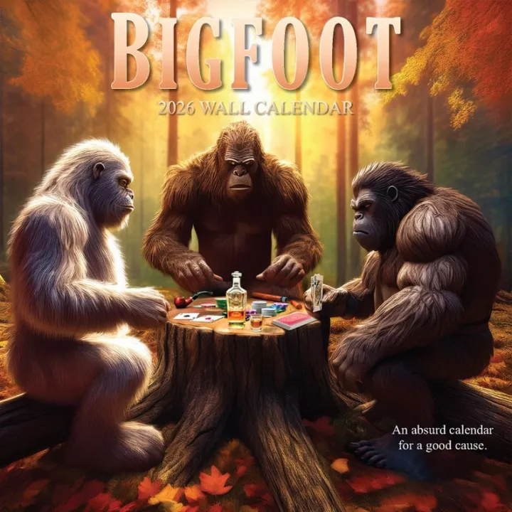 Bigfoot 2026 Wall Calendar