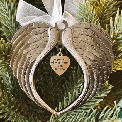 🎄EARLY CHRISTMAS SALE - Christmas Ornaments Angel Wings Bell🎅
