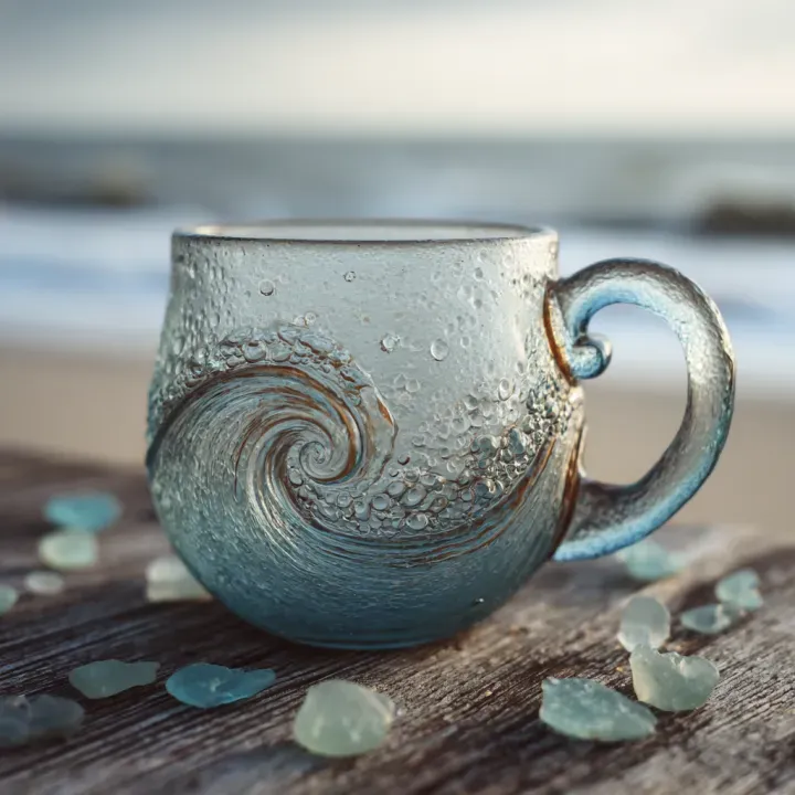 🌊 Sea Glass Wave Mug