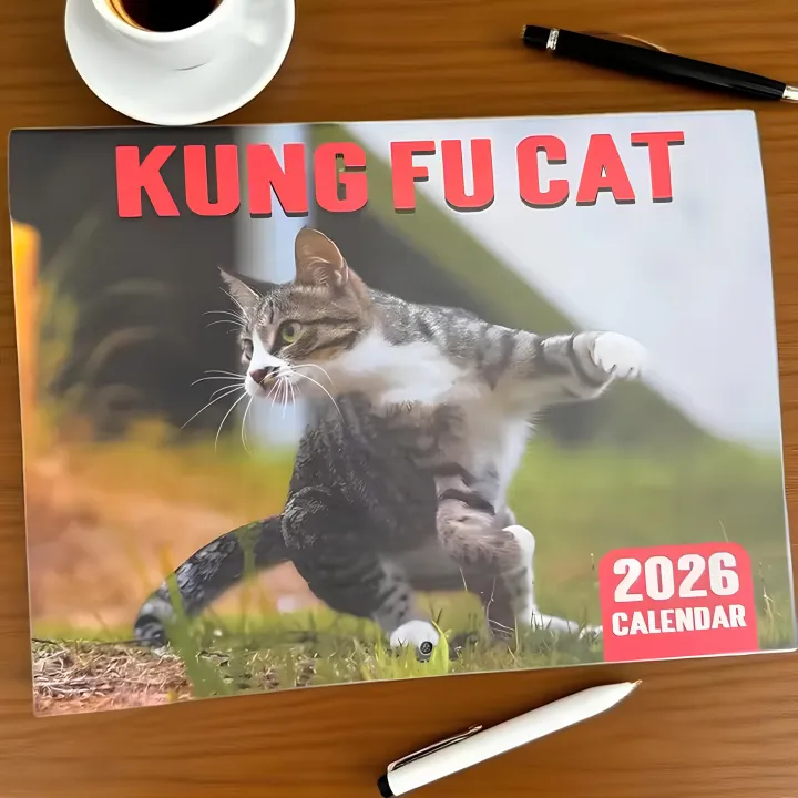 2026 Kung Fu Cat Calendar