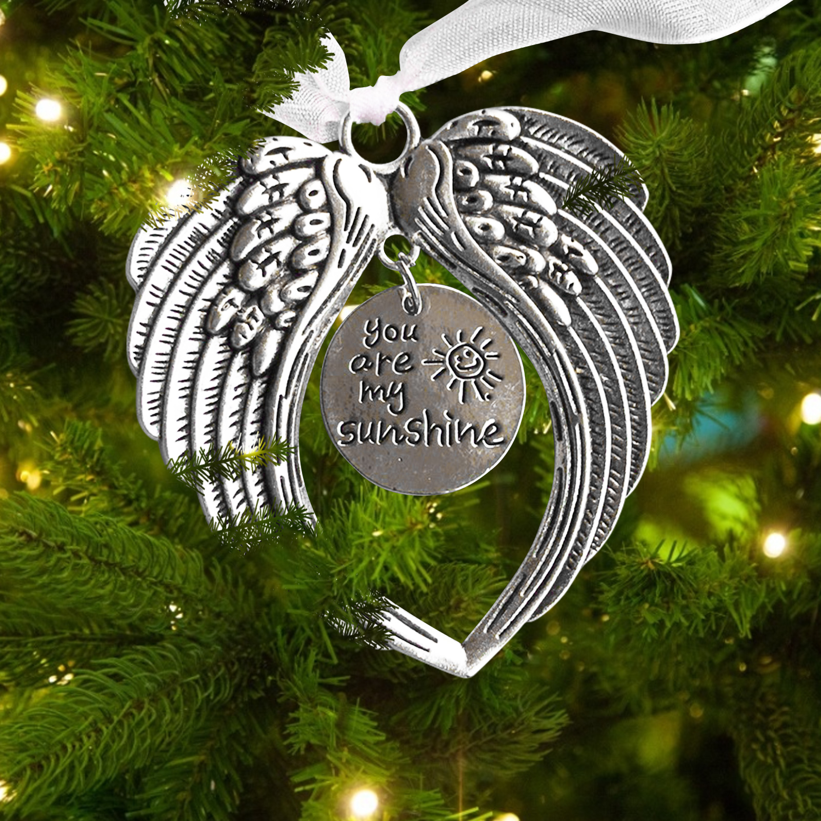 🎄EARLY CHRISTMAS SALE - Christmas Ornaments Angel Wings Bell🎅