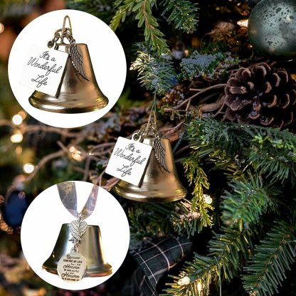 🎄EARLY CHRISTMAS SALE - Christmas Ornaments Angel Wings Bell🎅