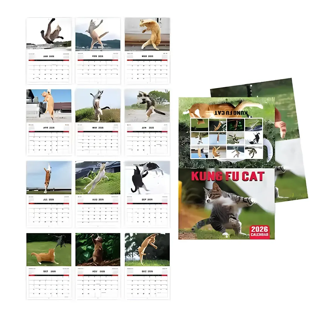 2026 Kung Fu Cat Calendar