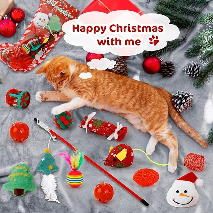 🔥Last 48 hours 50% OFF - 🐱2025 Christmas Countdown Cat Toys Advent Calendar
