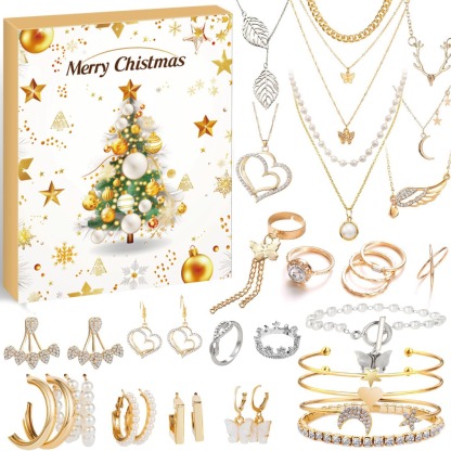 ✨24 Days Women's Jewelry Advent Calendar 2024 Christmas🎄