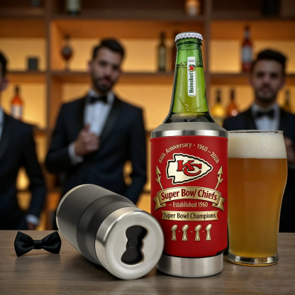 Kansas City Chiefs �C 1960�C2026 Anniversary Edition Can Cooler