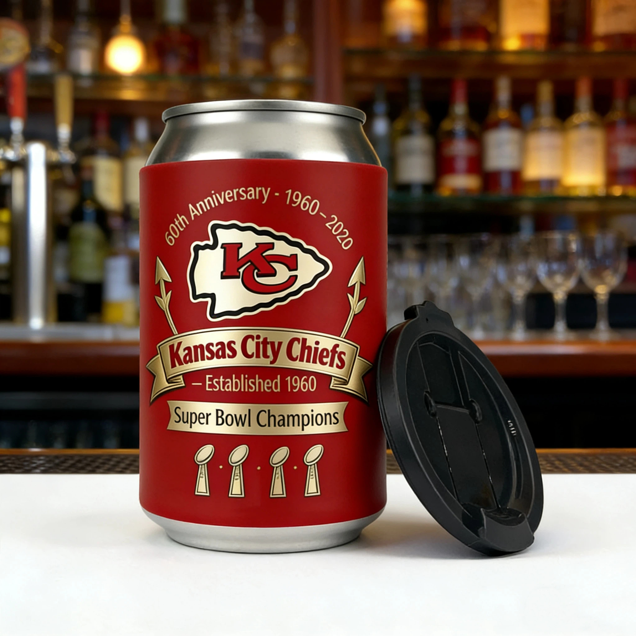 Kansas City Chiefs �C 1960�C2026 Anniversary Edition Can Cooler