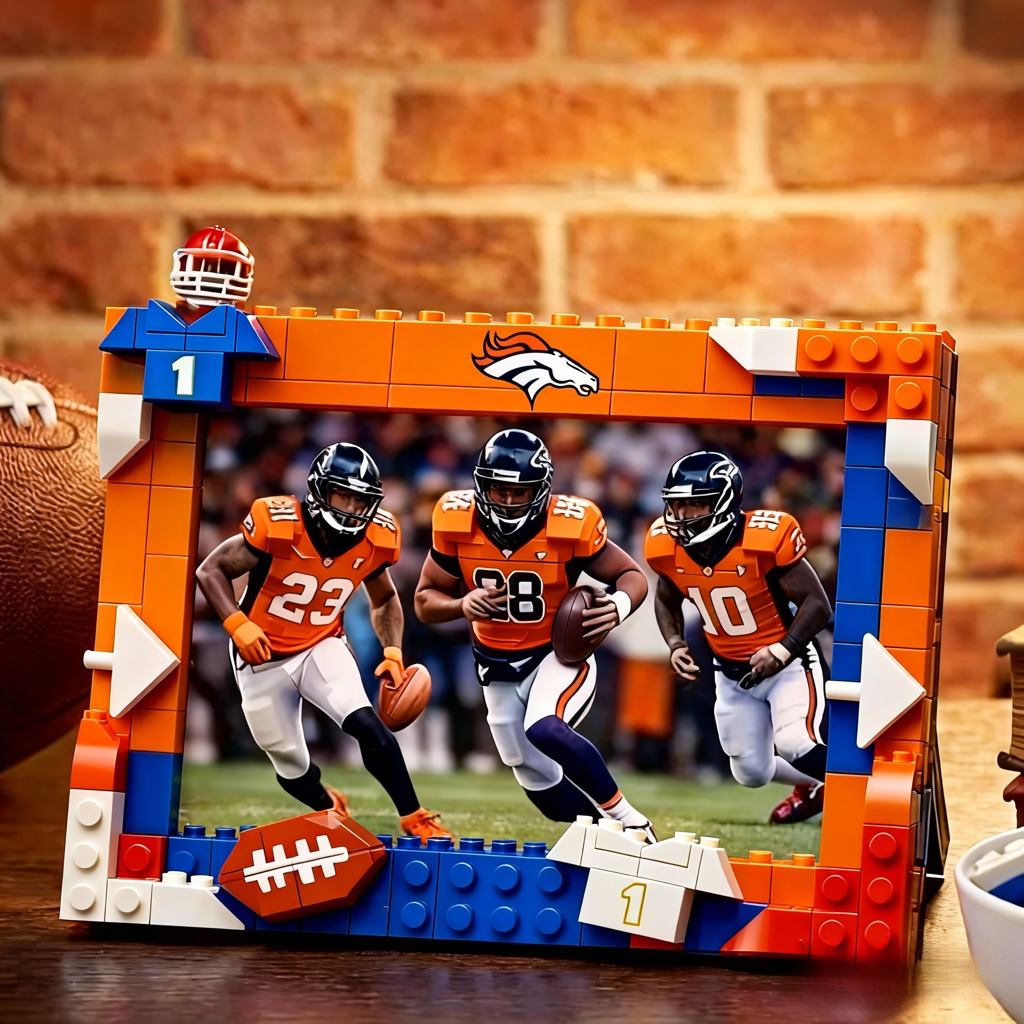 Denver Broncos Brick Photo Frame