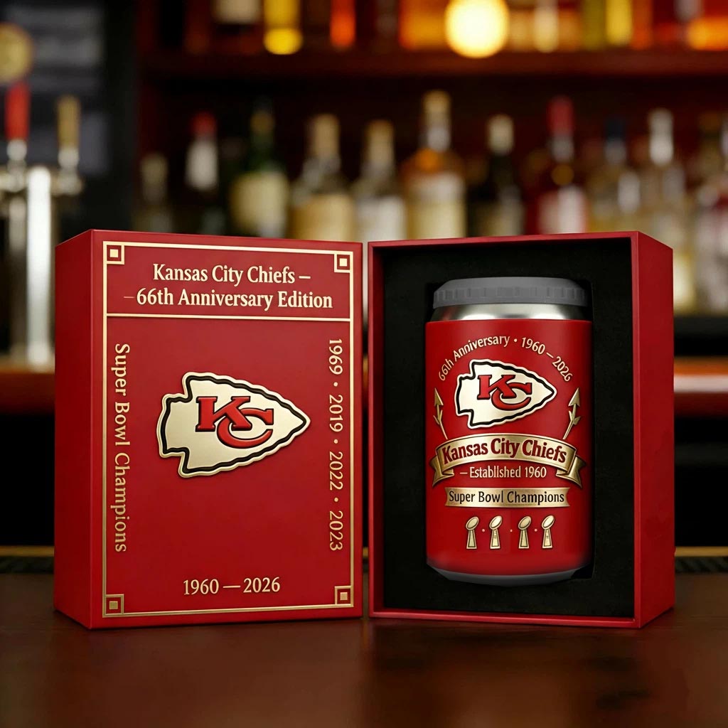 Kansas City Chiefs 2026 Anniversary Edition Can Cooler
