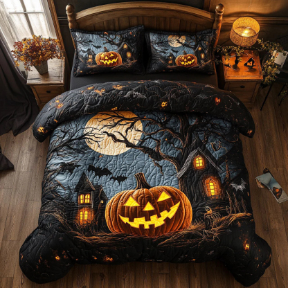 Pumpkin Topple Duvet Cover Set