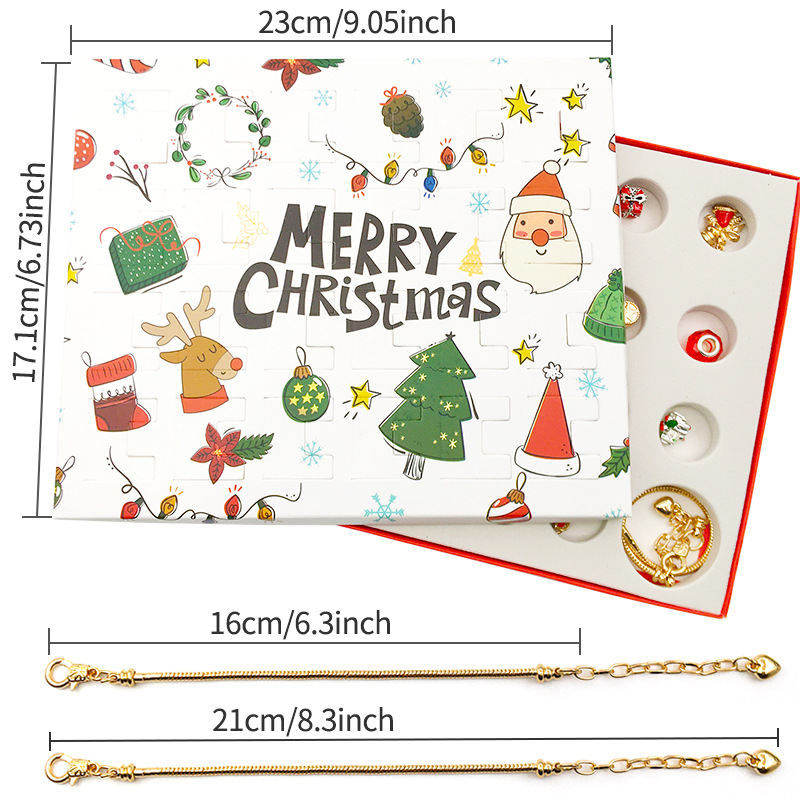 💥Buy 2 Free Shipping💥DIY Christmas Advent Calendar Bracelets Set 🎁