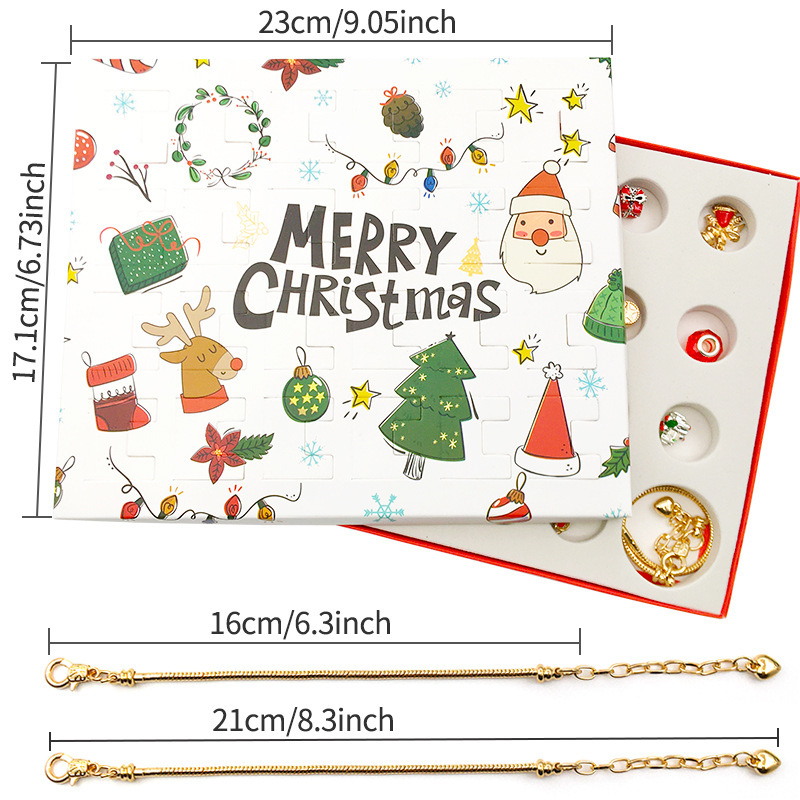 💥Buy 2 Free Shipping💥DIY Christmas Advent Calendar Bracelets Set 🎁