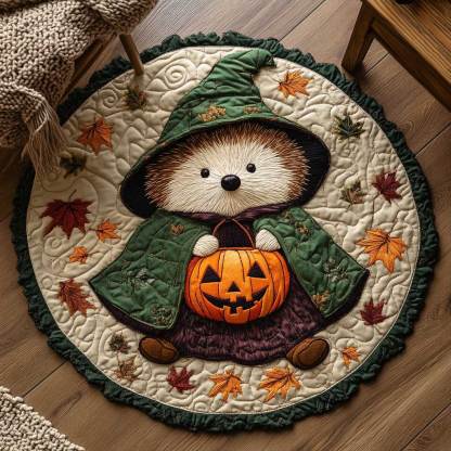 Halloween Theme Quilted Round Mat
