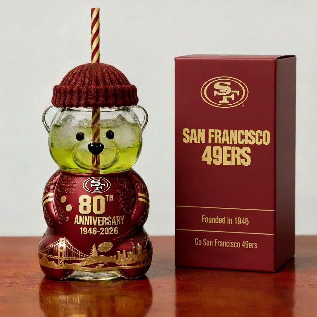 San Francisco 49ers 2026 Anniversary Bear Drinkware