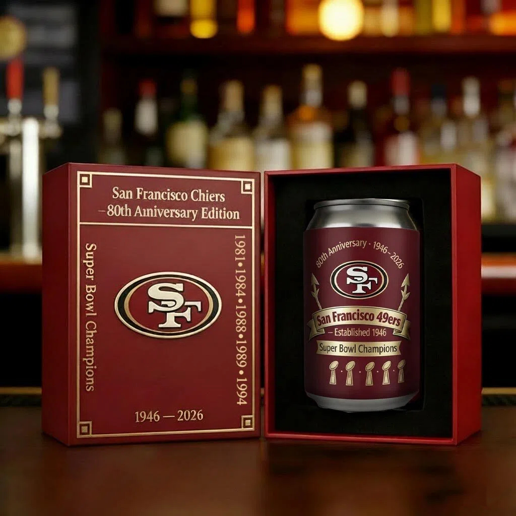 San Francisco 49ers 2026 Anniversary Edition Can Cooler