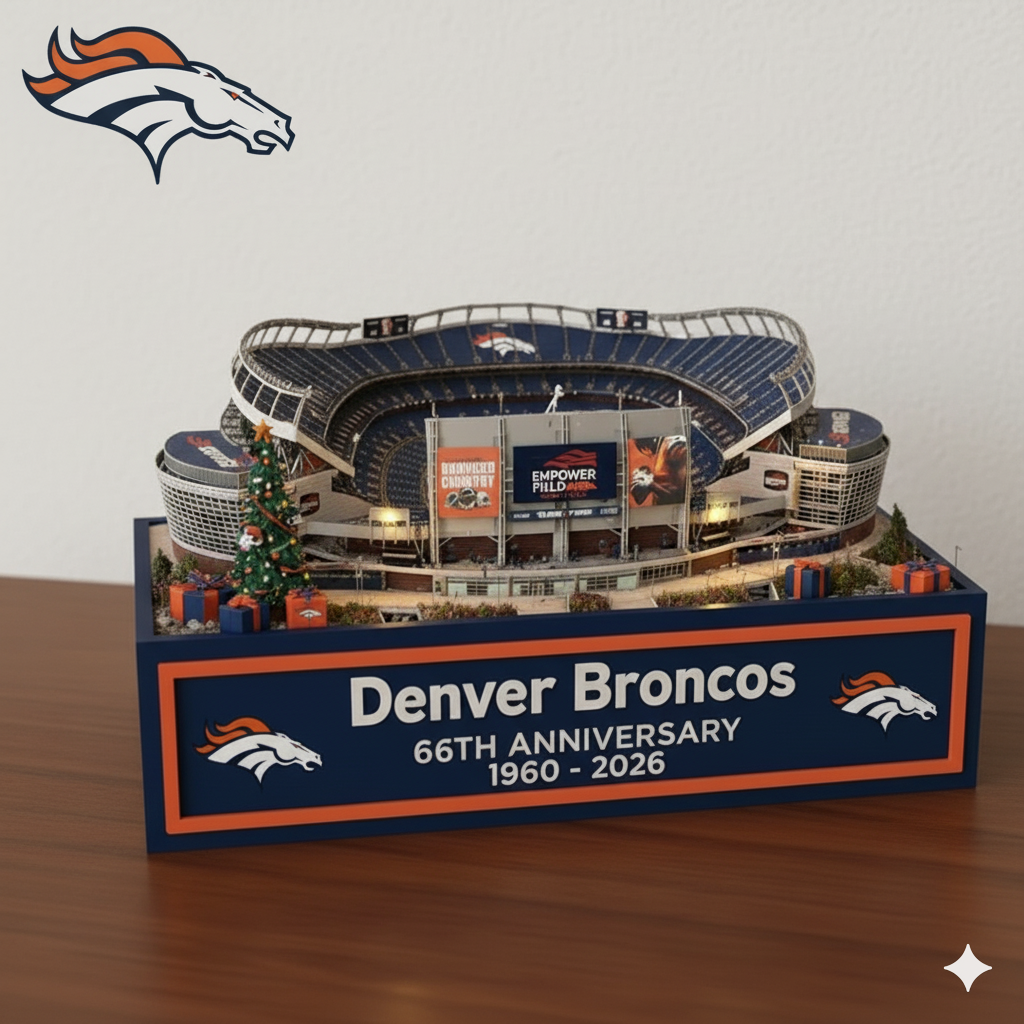 Denver Broncos 66th Anniversary Empower Field Collectible Model