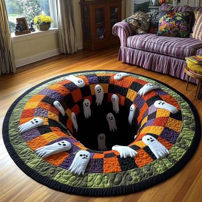Spooky Vibes Quilted Round Mat