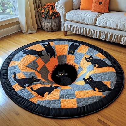Trick or Treat Quilted Round Mat