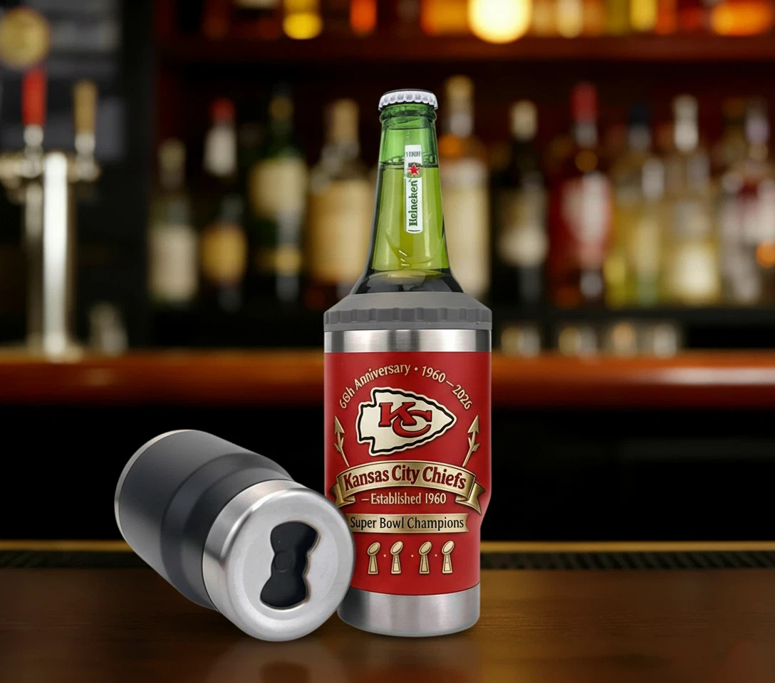 Kansas City Chiefs �C 1960�C2026 Anniversary Edition Can Cooler
