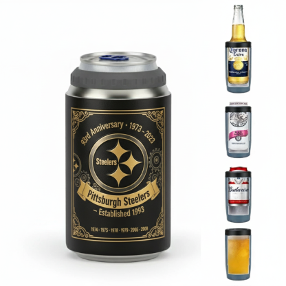 Steelers 93rd Anniversary Limited Edition Beer Can Cooler