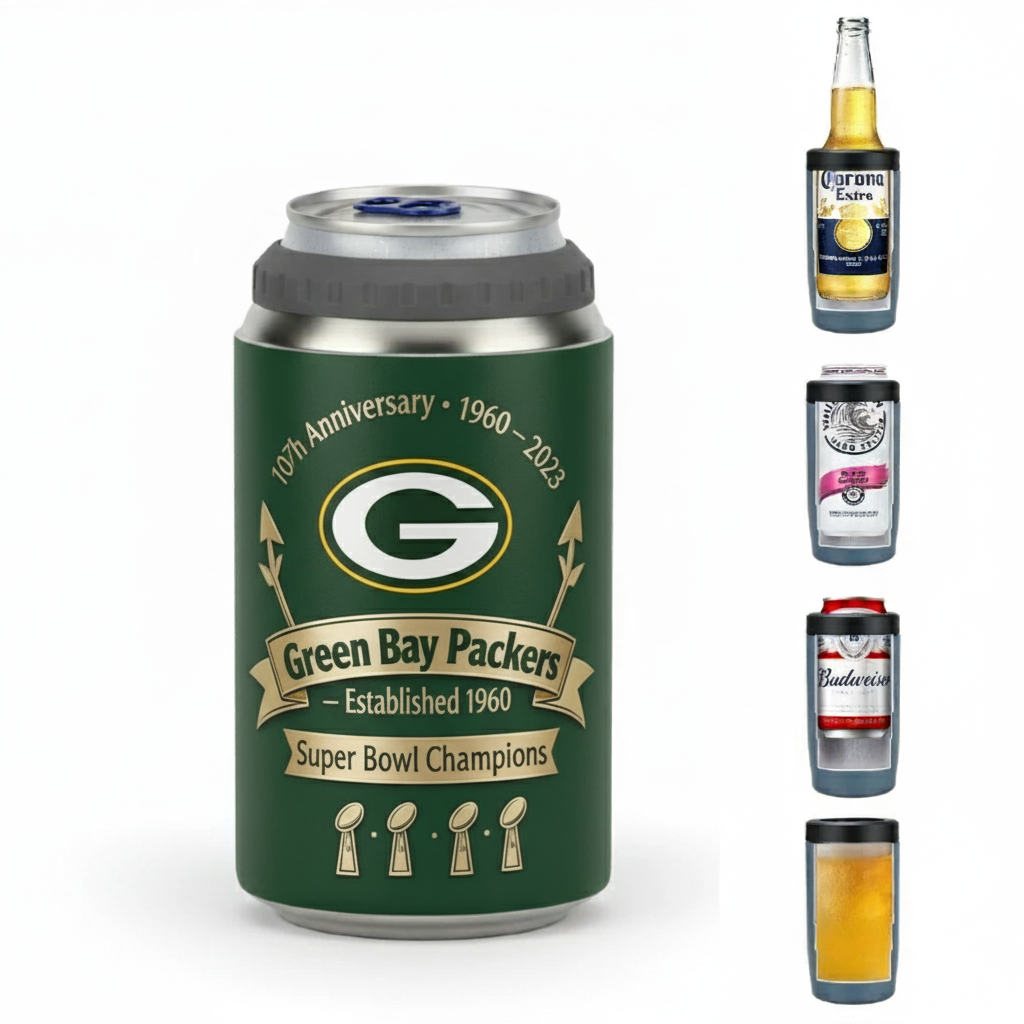 Green Bay Packers 2026 Anniversary Edition Can Cooler