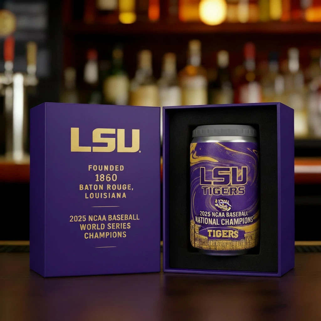 LSU Tigers 2025 NCAA National Champions Can Cooler Holder