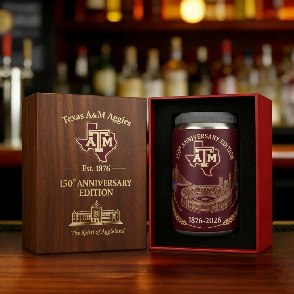 Texas A&M Aggies 150th Anniversary Can Cooler Holder