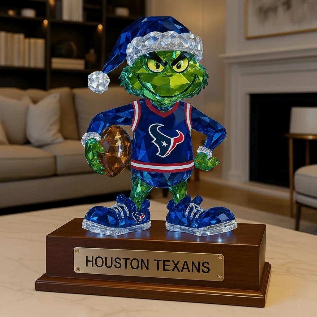 Football Team  Crystal Figurine Desktop Ornament