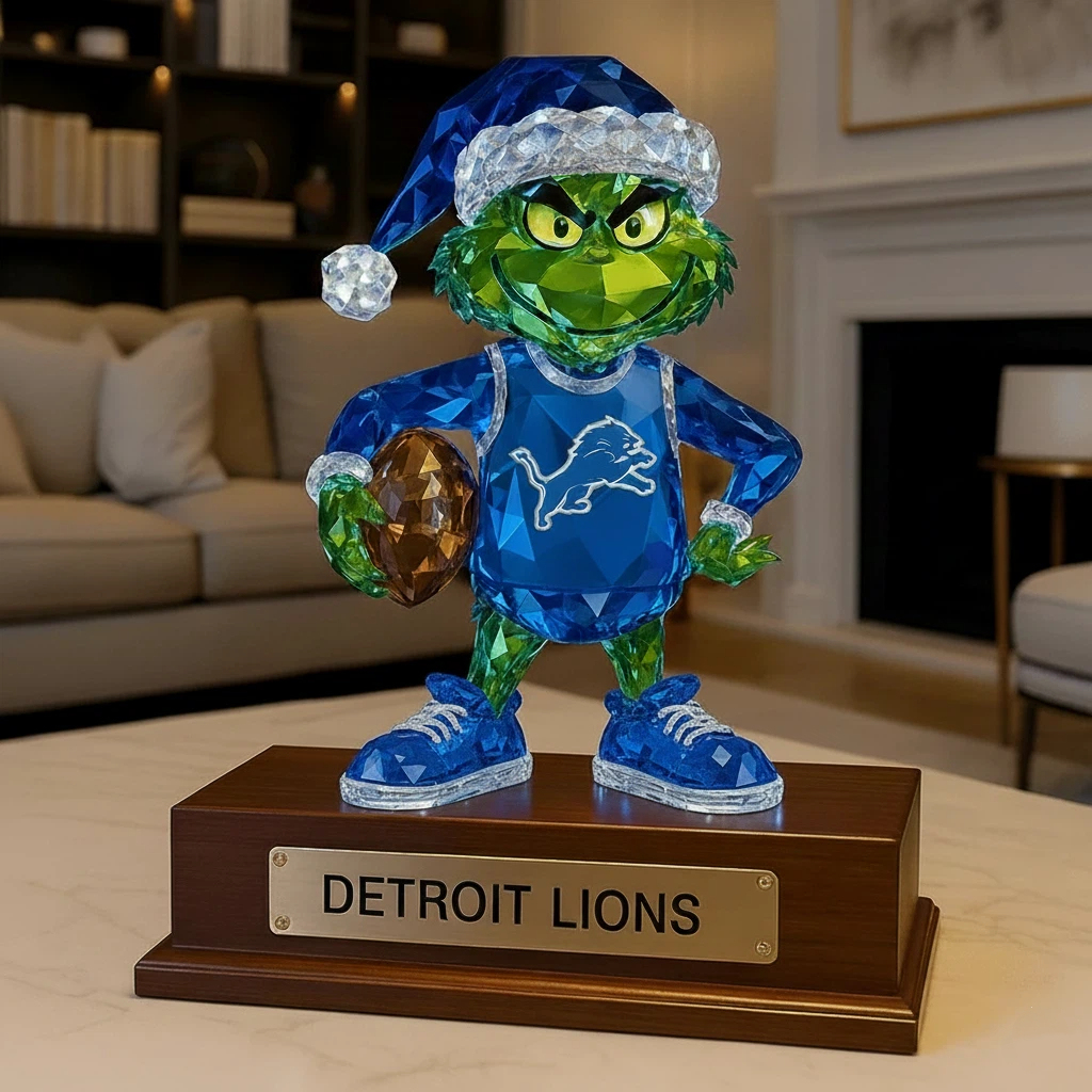 Football Team  Crystal Figurine Desktop Ornament