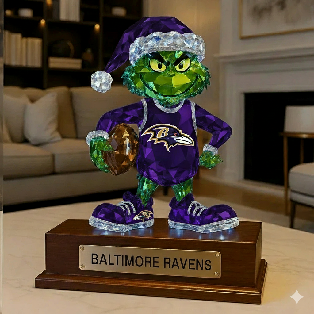 Football Team  Crystal Figurine Desktop Ornament