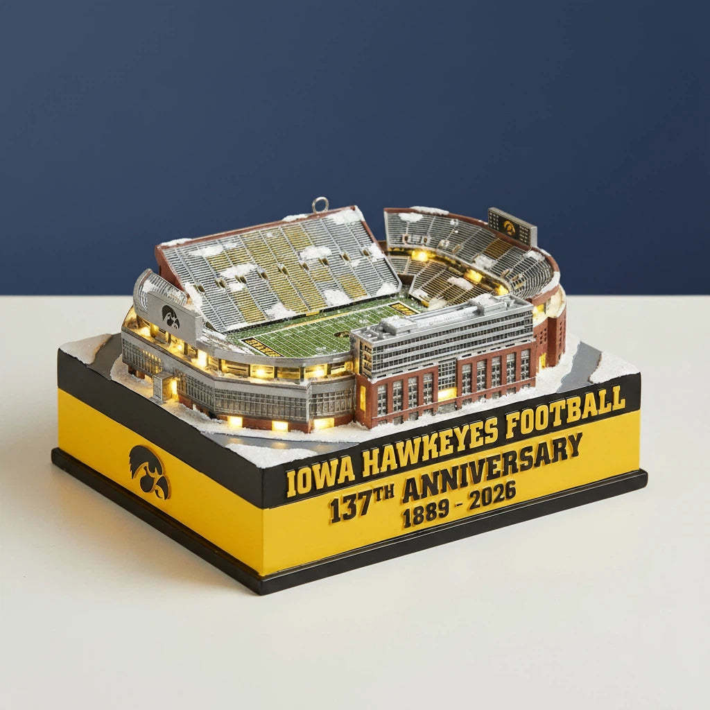 Iowa Hawkeyes Football 137th Anniversary Kinnick Stadium Light-Up Collectible Model