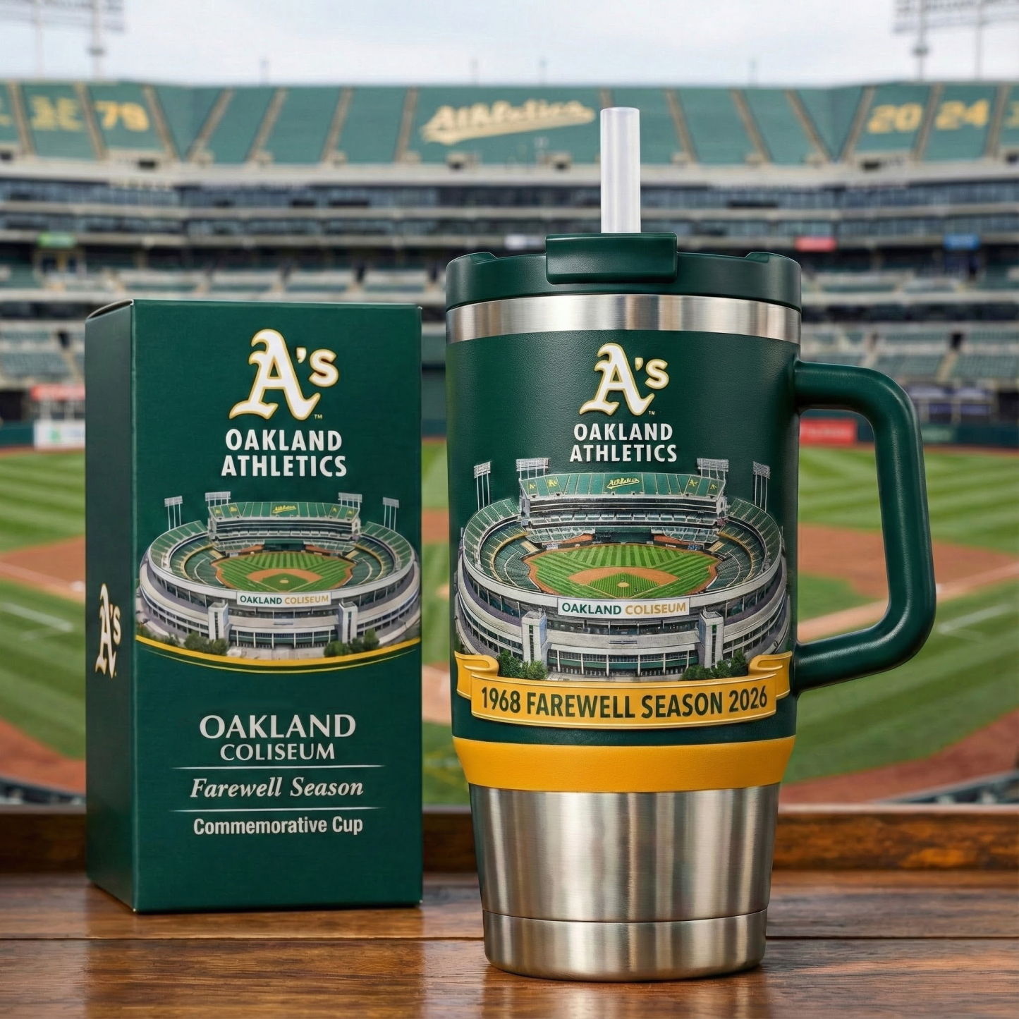 OAKLAND COLISEUM Farewell Season Commemorative Stanley Cup