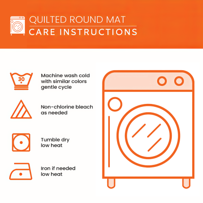 Spooky Vibes Quilted Round Mat