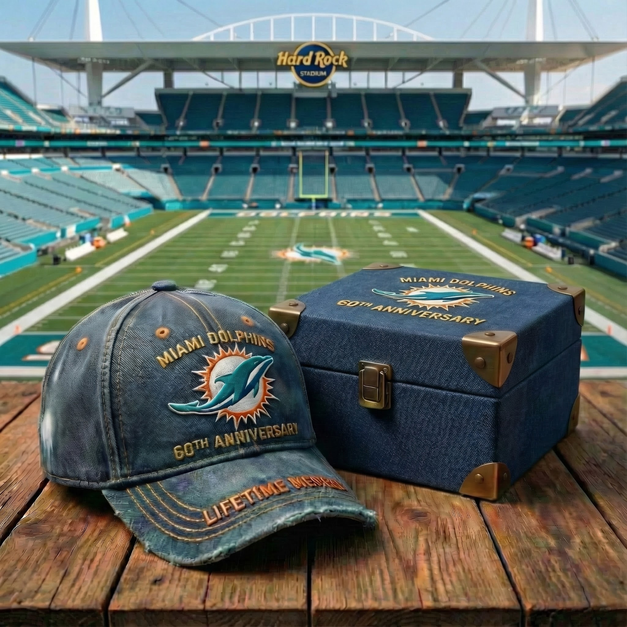 Miami Dolphins 60th Anniversary Hat