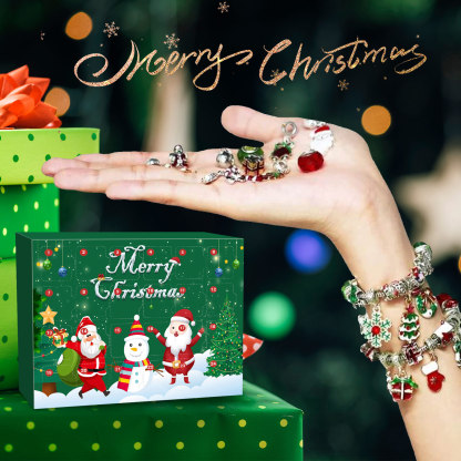 💥Buy 2 Free Shipping💥DIY Christmas Advent Calendar Bracelets Set 🎁