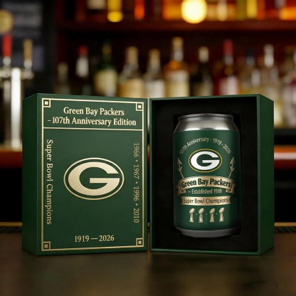 Green Bay Packers 2026 Anniversary Edition Can Cooler