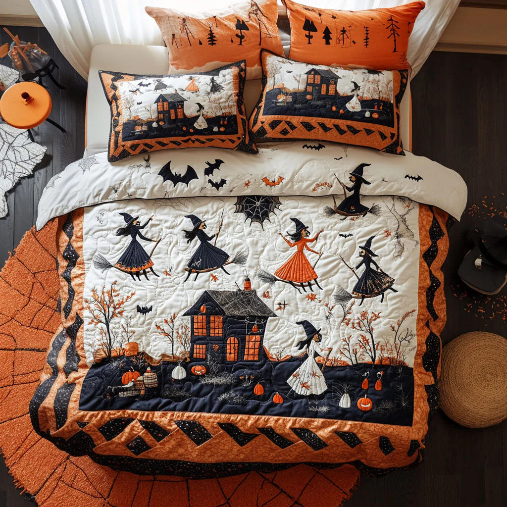 Pumpkin Topple Duvet Cover Set