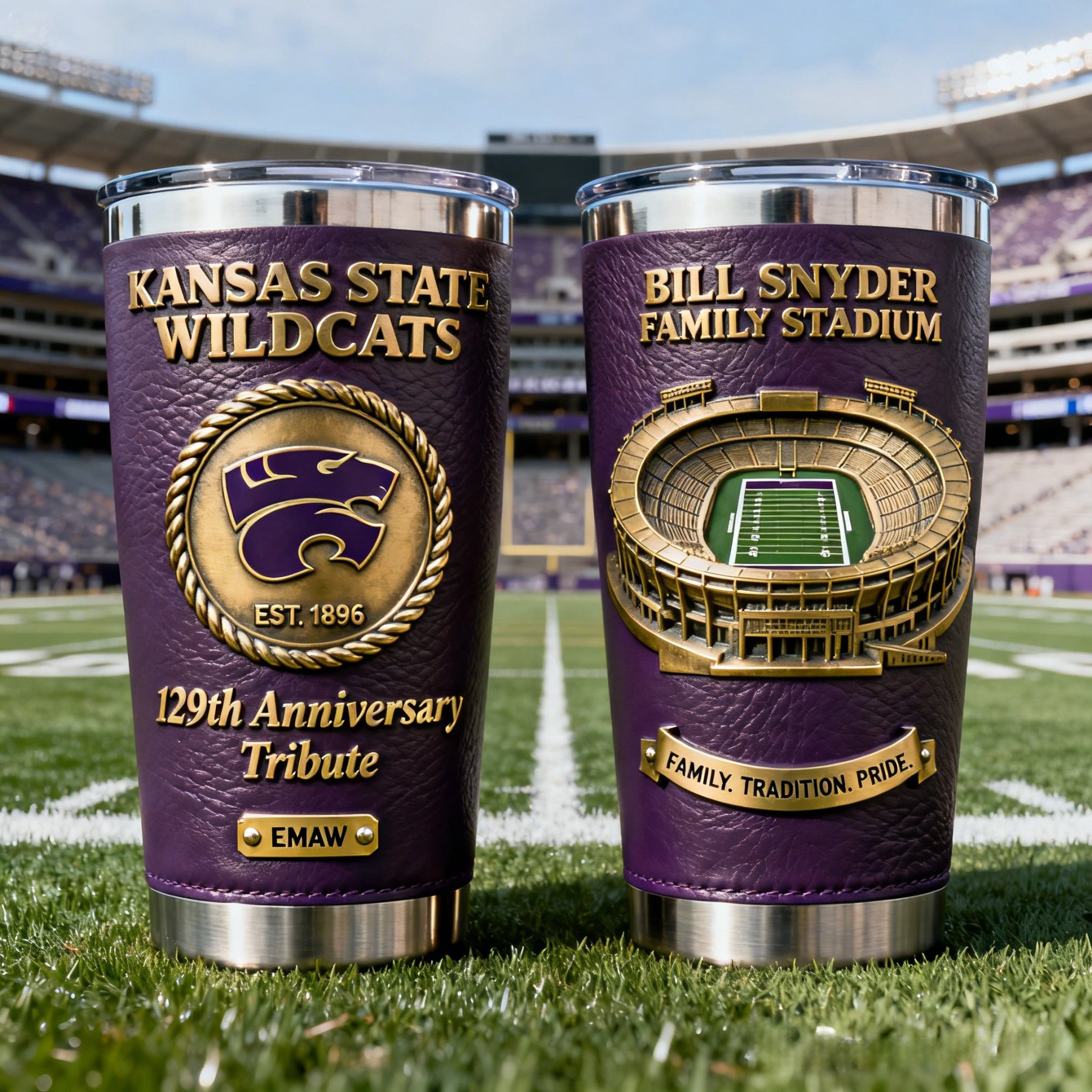 🏆 College Football Team Anniversary Premium Tribute Tumbler 🏈