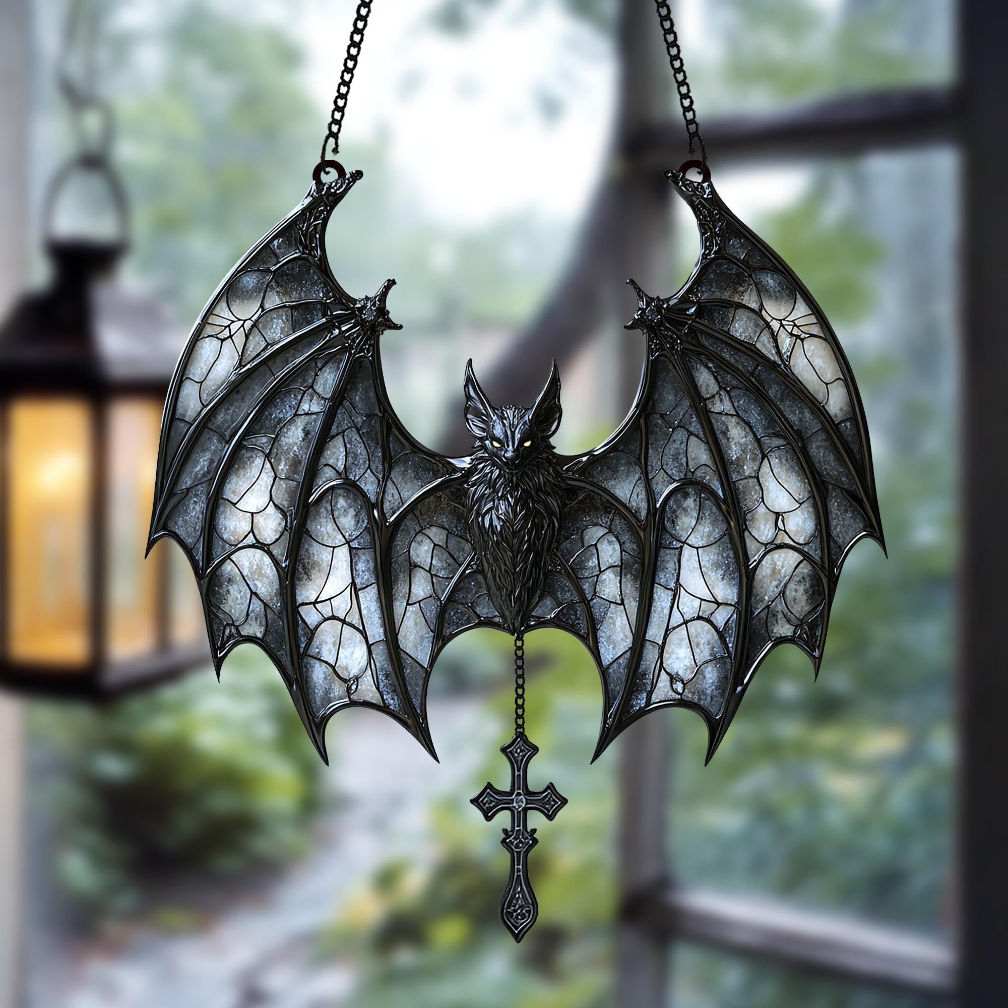 Gothic Bat Acrylic Window Suncatcher