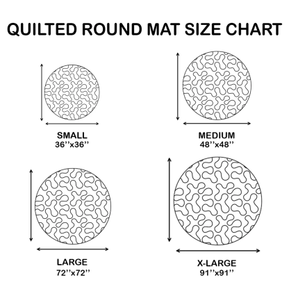 Bone Riser Quilted Round Mat