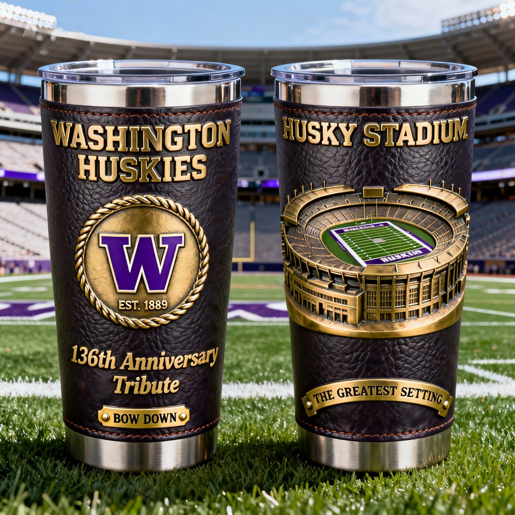🏆 College Football Team Anniversary Premium Tribute Tumbler 🏈