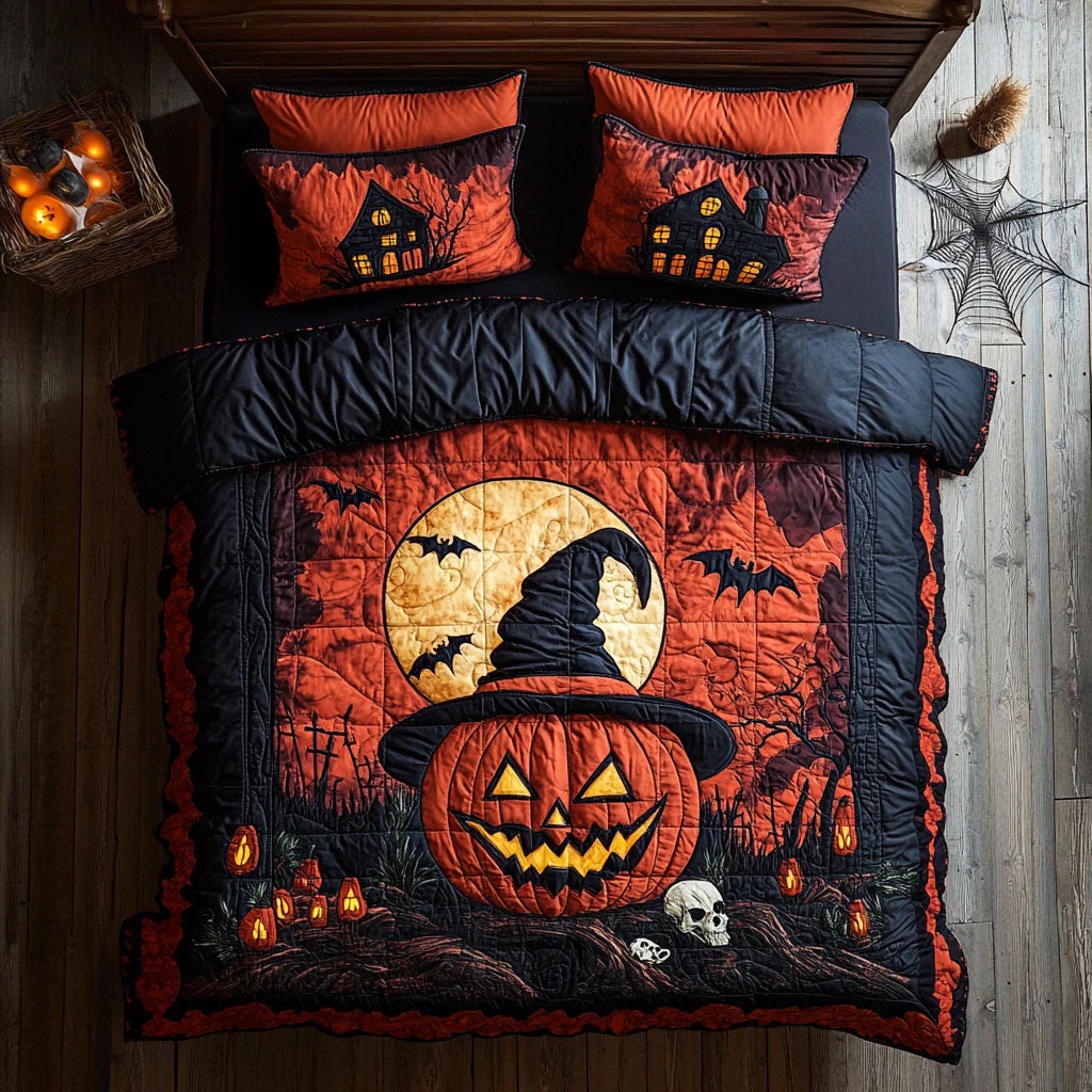 Pumpkin Topple Duvet Cover Set